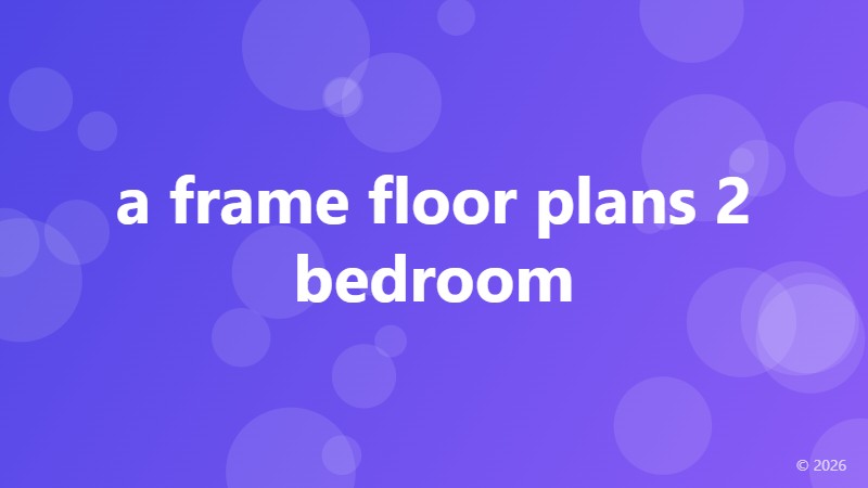 a frame floor plans 2 bedroom