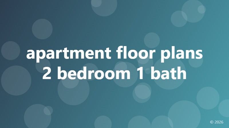 apartment floor plans 2 bedroom 1 bath