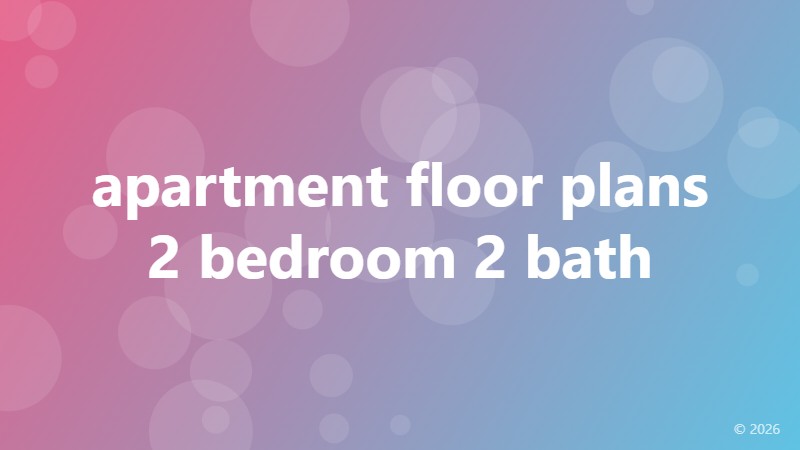 apartment floor plans 2 bedroom 2 bath