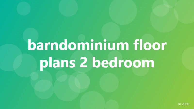 barndominium floor plans 2 bedroom