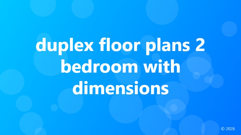 duplex floor plans 2 bedroom with dimensions