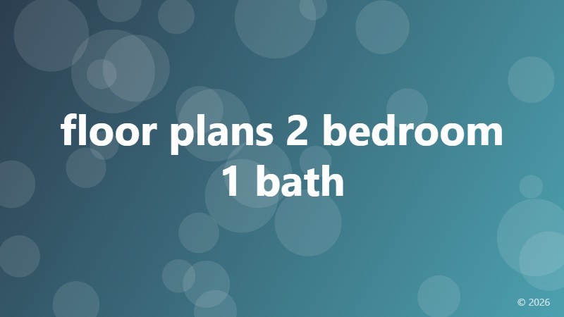 floor plans 2 bedroom 1 bath
