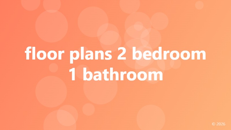 floor plans 2 bedroom 1 bathroom