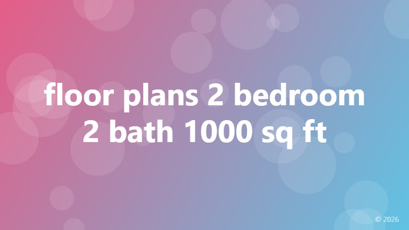 floor plans 2 bedroom 2 bath 1000 sq ft