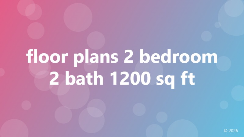 floor plans 2 bedroom 2 bath 1200 sq ft
