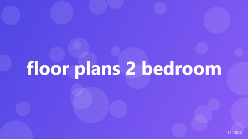 floor plans 2 bedroom