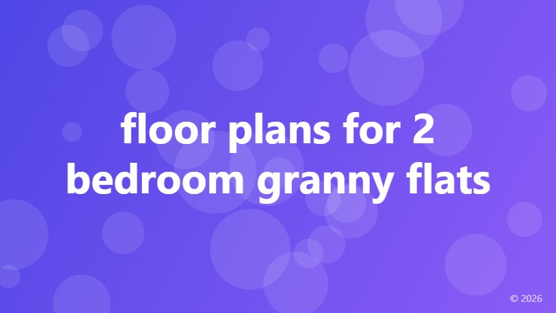 floor plans for 2 bedroom granny flats