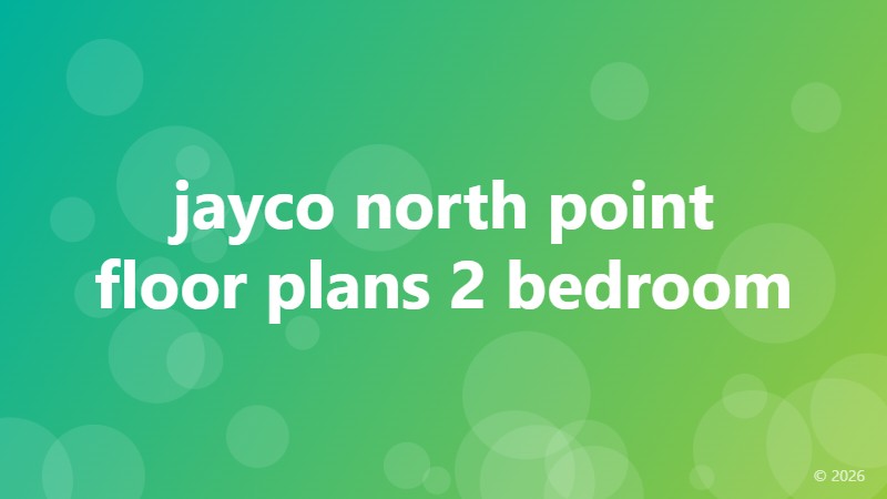 jayco north point floor plans 2 bedroom