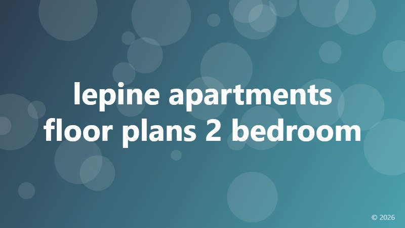lepine apartments floor plans 2 bedroom