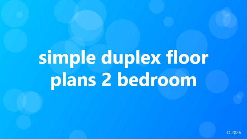 simple duplex floor plans 2 bedroom